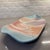 Impressive postmodern abstract expressionist design handmade studio pottery decorative plate. Matte texture finish. Blue...