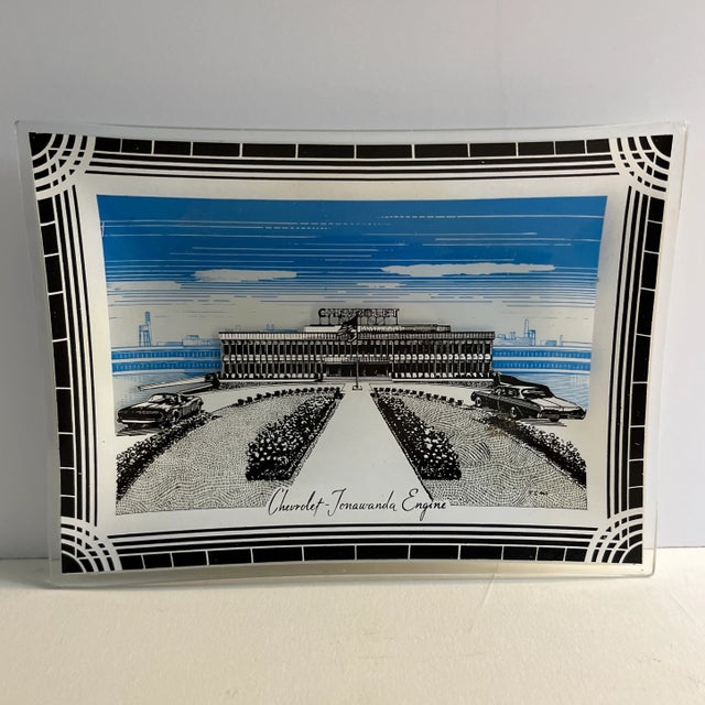 Glass Mid-Century Chevrolet Trinket Dish Ashtray For Sale - Image 7 of 7