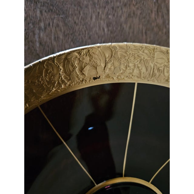 Glass Mid 19th Century Vintage Violet Glass Tray With Gold Trim For Sale - Image 7 of 11