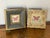 Abstract 1970s Small Pink Lady Butterfly Original Paintings - Set of 2 For Sale - Image 3 of 5