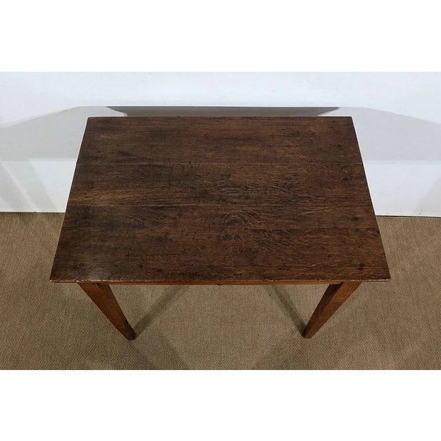 Small Solid Oak Table, 1800s For Sale - Image 5 of 18