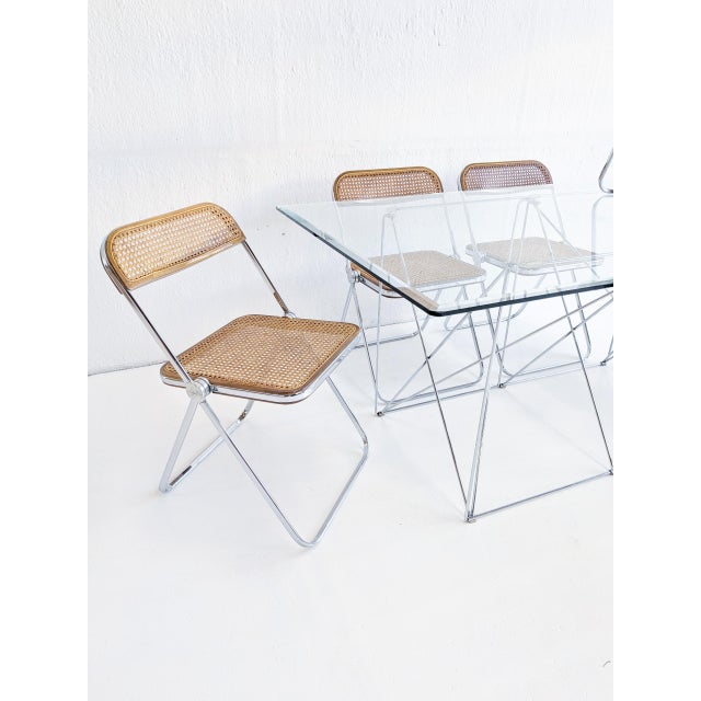 Plia Folding Chairs by Giancarlo Piretti for Anonyma Castelli, 1970s, Set of 6 For Sale - Image 3 of 15