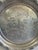 Elegant vintage Federal Silver Co. hand-wrought aluminum tray with an intricate engraved floral and scrolling botanical...
