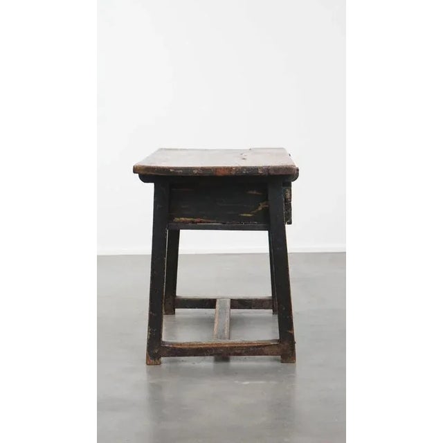 Antique Spanish Side Table with Drawer, Late 18th Century For Sale - Image 6 of 15