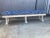Here we have a vintage regency upholstered wood bench. This bench was commissioned by the Original MCM Grand Hotel Las...