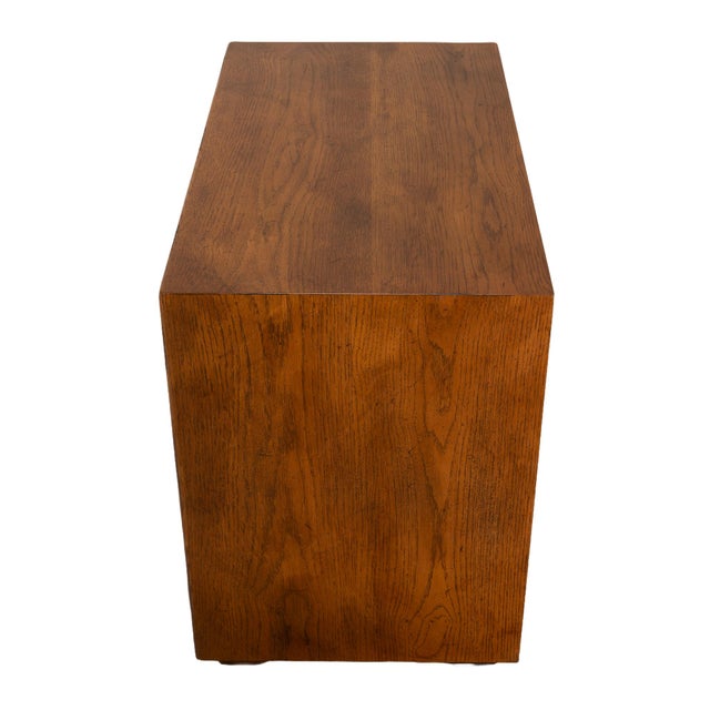 Campaign 1970s Henredon Artefacts Campaign Style Cabinet Low Chest For Sale - Image 3 of 12