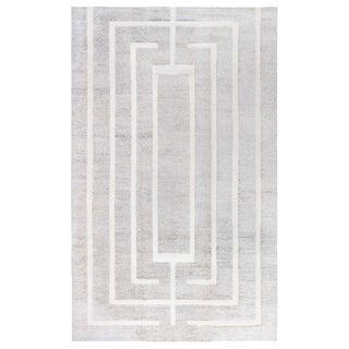 Monumental Elegance: Modern Art Deco Wool Rug by Doris Leslie Blau For Sale