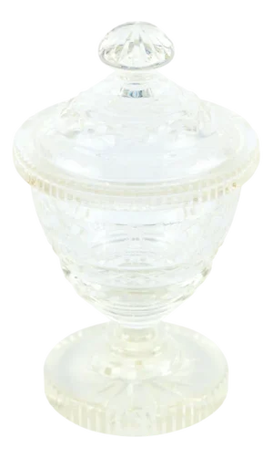 Antique Cut Glass Jar, 1860