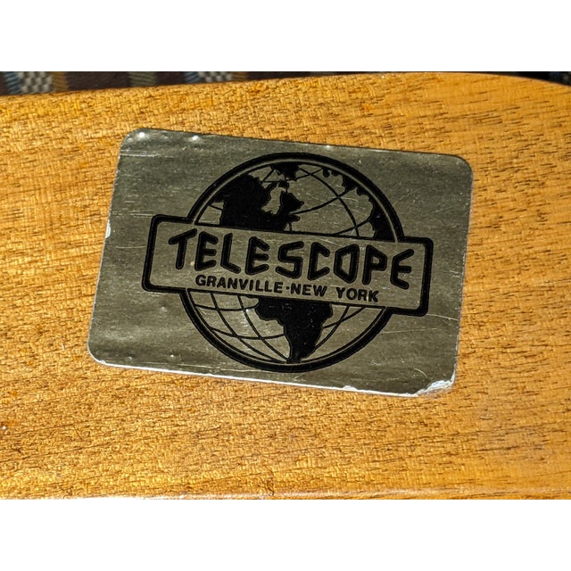 Vintage Solid Mahogany Nautical Collapsible Captain's Director's Chairs With Ship Helm - a Pair For Sale - Image 12 of 12