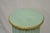 Wood Antique French Empire Neoclassical Green & Gold Painted Wooden Column Pedestal For Sale - Image 7 of 13