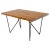 Solid Thick Teak Block Top Dining Table on Hairpin Legs For Sale - Image 11 of 11
