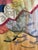 Layered Silk Tapestry Painting by French Artist, Marie-Laure Ilie, 1980s For Sale - Image 11 of 16
