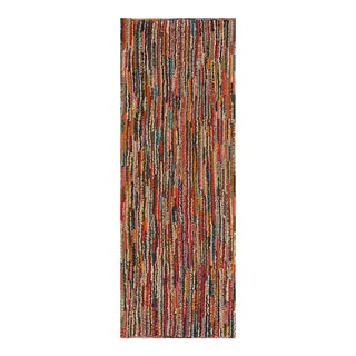 1930s American Hooked Rug 2'0" X 6'0" For Sale