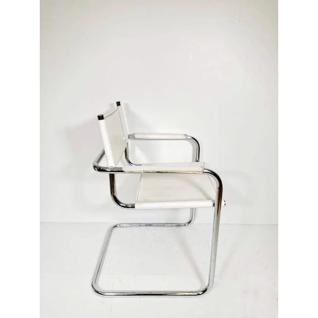 Model Studi bauhaus desk chair by Mart Stam & Marcel Breuer Italy 1970s 1 of 4 chairs Model : S34 Creator Mart Stam &...