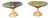 French Empire Glass Ormolu Comports Bowls, Set of 2 For Sale