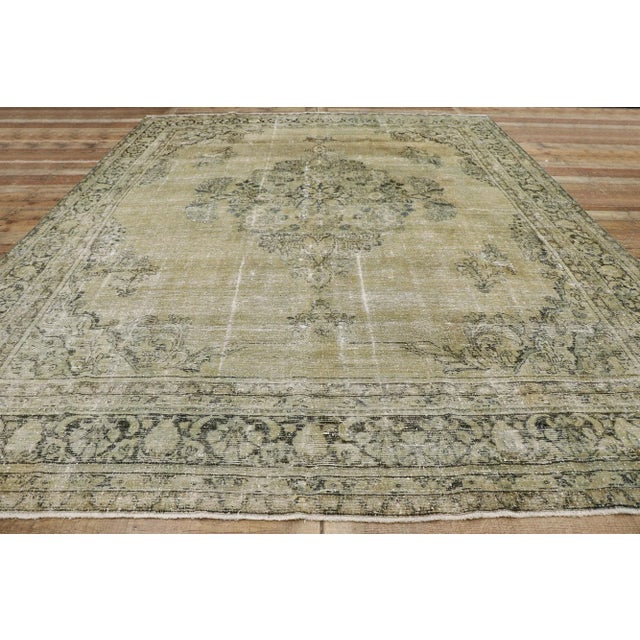 Textile Antique Persian Mahal Rug - 09'06 X 12'04 For Sale - Image 7 of 9