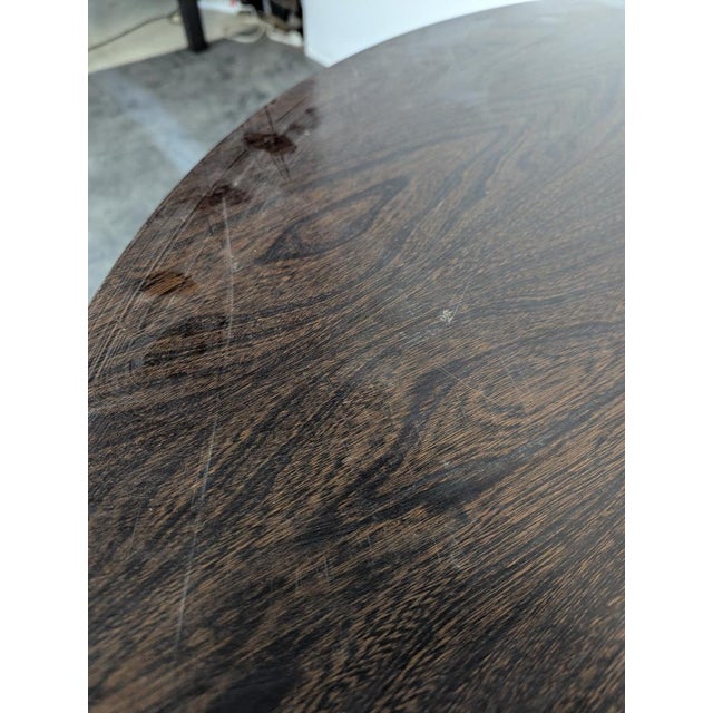 Round Teak Table with Extension For Sale - Image 10 of 11