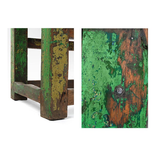 Small Table with Green Patina For Sale - Image 4 of 6