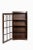 Mission Mission Leaded Glass Bookcase With Lock & Key For Sale - Image 3 of 8