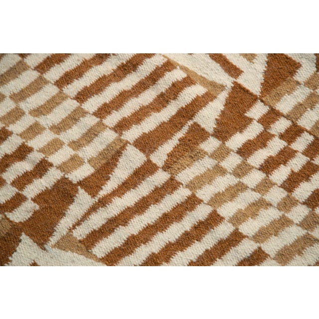 Andean Checkers Kilim Rug For Sale - Image 4 of 5