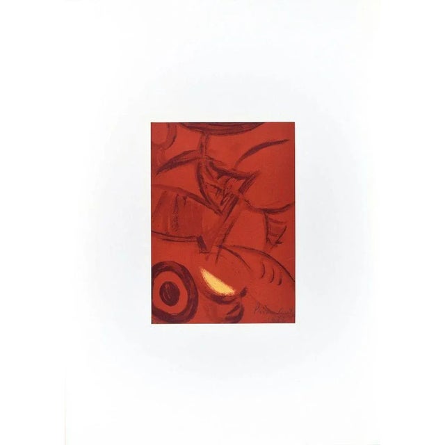 Untitled is a beautiful original colored lithograph on cream-colored paper realized by the Italian artist Primo Conti...