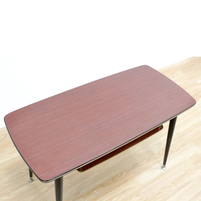 Mid Century Atomic Rectangle Coffee Side Table For Sale - Image 4 of 7