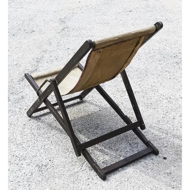 1960s Vintage Ecru Cotton Seaside Deck, 1960s For Sale - Image 5 of 9