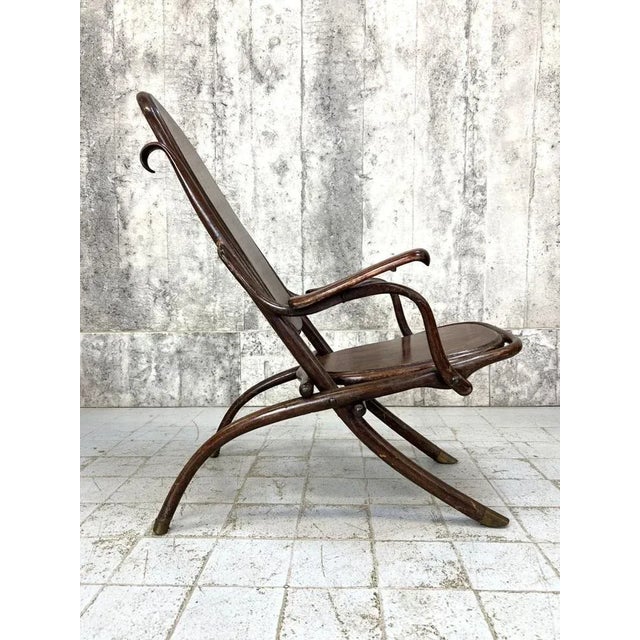 Vintage Bentwood Folding Armchair For Sale - Image 3 of 9