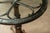 Brown Early 20th Century Repurposed Industrial Cast-Iron Mill Wheel Round Dining Table With Glass Top For Sale - Image 8 of 10