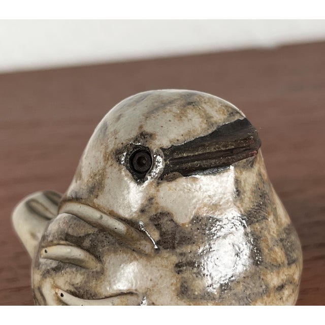 Beige Mid-Century German Studio Pottery Sparrow Figurines by Bärbel Bach for Lübecker Spatzen, Set of 4 For Sale - Image 8 of 18