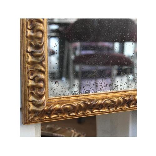 Vintage Golden Mirror, 1980 For Sale - Image 6 of 8
