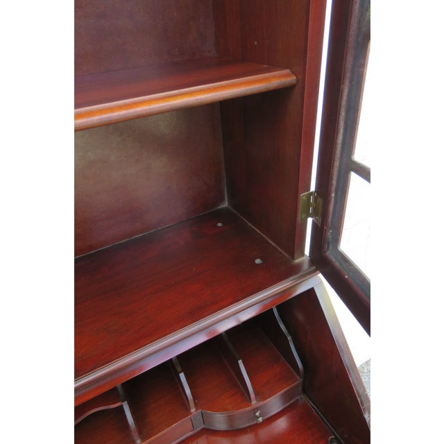 Mahogany Ball and Claw Feet Tall Secretary Desk 5891 For Sale - Image 9 of 12