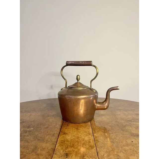 Antique George III Copper Kettle, 1800s For Sale - Image 3 of 8