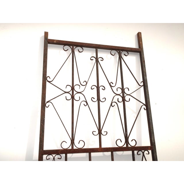 1970s Vintage Mid Century Spanish Style Metal Tall Gate or Wall Decor For Sale - Image 5 of 13