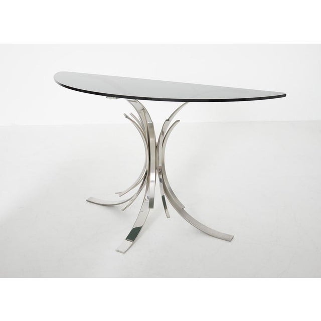 Mid-Century Modern Vintage Console Table by Maria Pergay for Design Steel, 1972 For Sale - Image 3 of 12