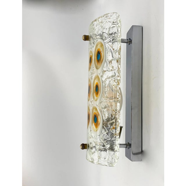 Wall Lamp in Glass from Mazzega For Sale - Image 6 of 7