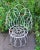 White Elkins Style Metal Loop Chair Garden For Sale - Image 8 of 12