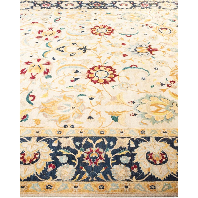Solo Rugs Mogul, One-of-a-Kind Hand-Knotted Area Rug - Ivory, 8' 1" x 10' 7" For Sale - Image 4 of 8