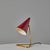 O-Luce 1950s Giuseppe Ostuni Red Conical Table Lamp for Oluce For Sale - Image 4 of 18