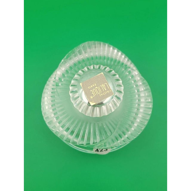 New Lalique Crystal Baptiste Perfume Bottle Made in France Sticker Paris. For Sale - Image 10 of 12