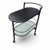 2000 - 2009 Black Oval Drinks Trolley, 1980s For Sale - Image 5 of 6
