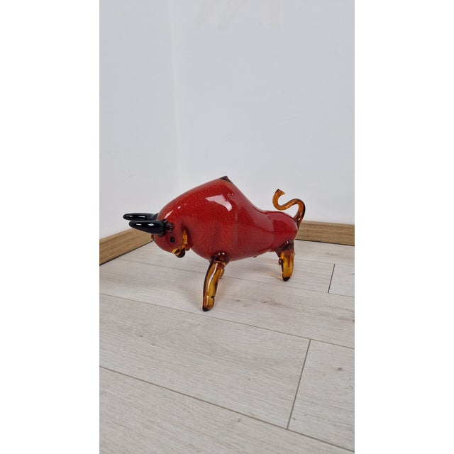 Elio Schiavon, Bull Model, 1980s, Murano Glass For Sale - Image 18 of 18