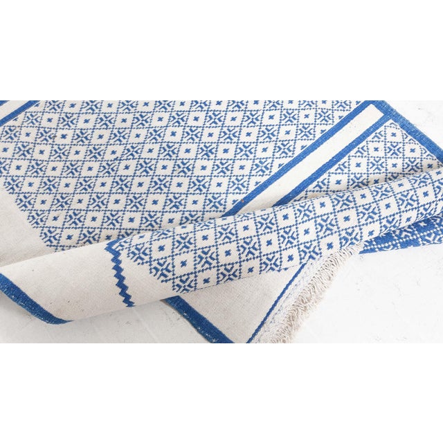 Doris Leslie Blau Vintage 1940s Indian Cotton Double-Sided Runner For Sale - Image 4 of 10
