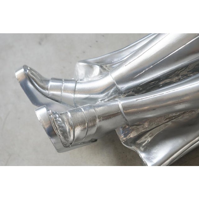 Large Art Deco Sculptures Recovered from 1990s Cruise Ship, Resin, Set of 2 For Sale - Image 18 of 18