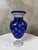 1950s Vintage Crystal Blue Vase, 1950s For Sale - Image 5 of 12