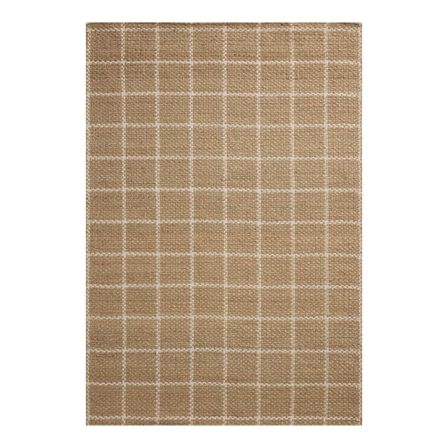 Chris Loves Julia x Loloi Fletcher Natural / Ivory 5'-0" x 7'-6" Area Rug For Sale