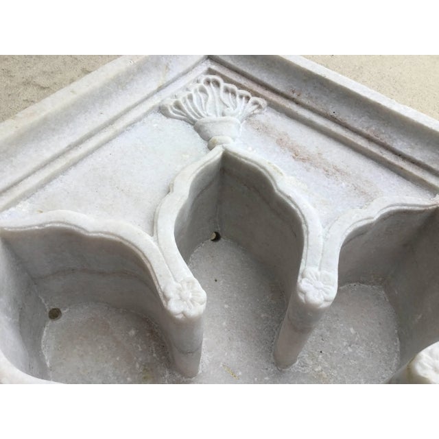 Vintage Carved Marble Fountain or Planter For Sale In Miami - Image 6 of 11