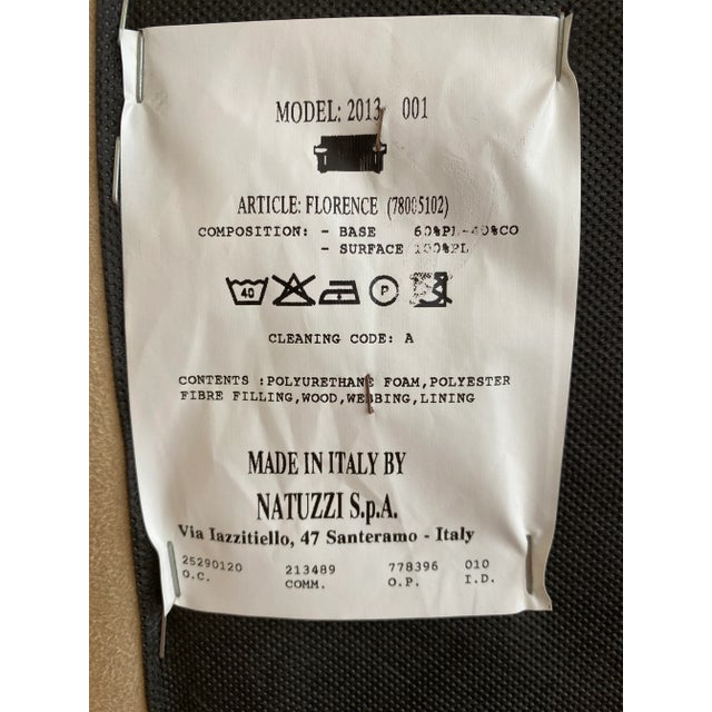 Natuzzi Upholstered Modern Ultrasuede Chair For Sale - Image 10 of 13