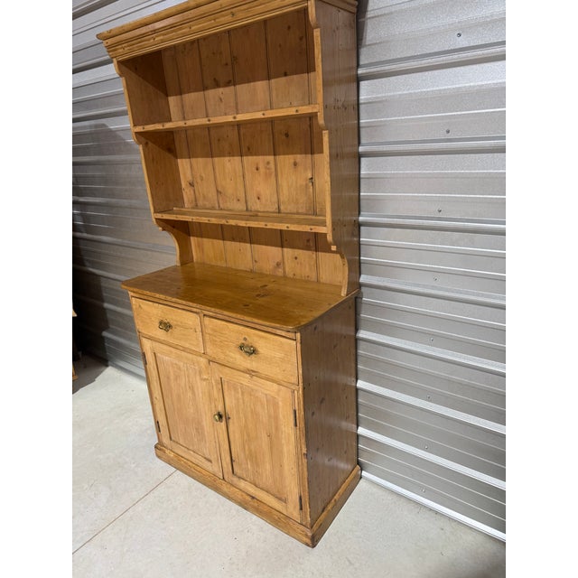 Late 19th Century Antique Pine Two Piece Dresser From England For Sale - Image 5 of 18