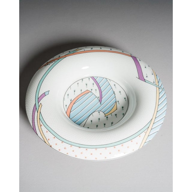 Vintage Century New Wave Porcelain Vase and Bowl Set by Tapio Wirkkala & Dorothy Hafner for Rosenthal Studio-Line, Germany, 1980s, Set of 2 For Sale - Image 17 of 18